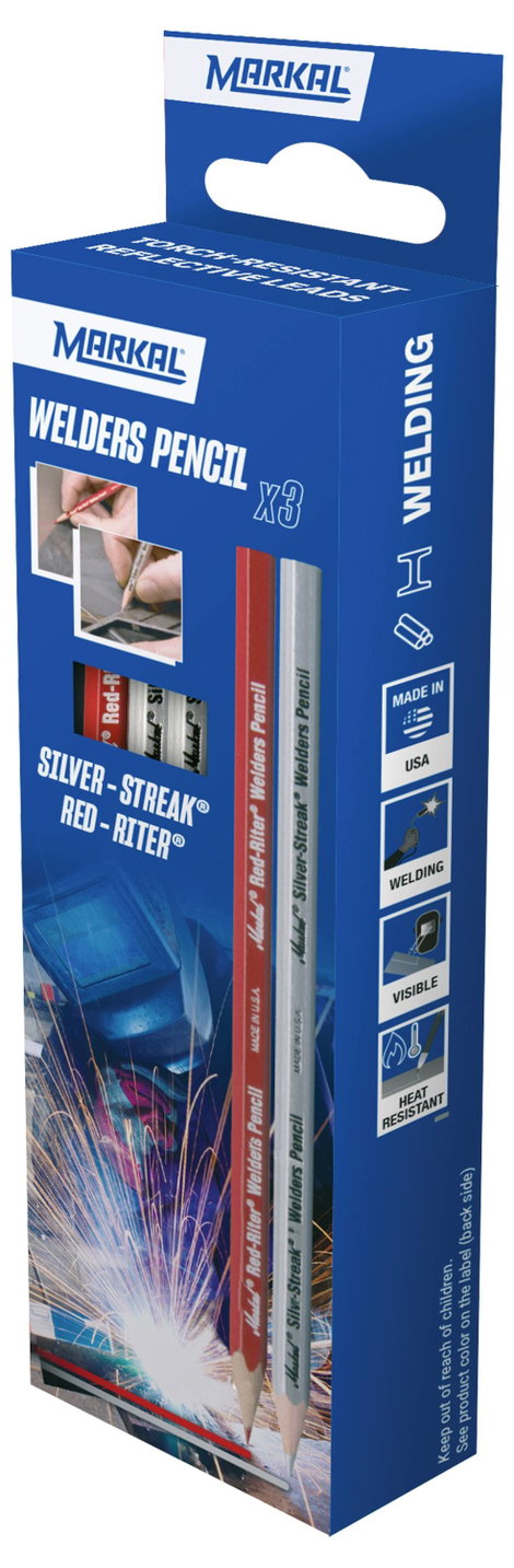 Markal WELD-RITER WELDING PENCILS 22219 Hegesztő jelölő Piros, Ezüst