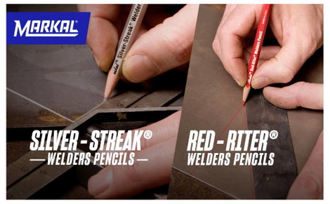 Markal WELD-RITER WELDING PENCILS 22219 Hegesztő jelölő Piros, Ezüst 2. kép
