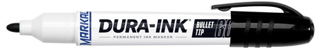 Markal DURA-INK BULLET TIP 96536 Permanent marker Fekete Vízálló: Igen