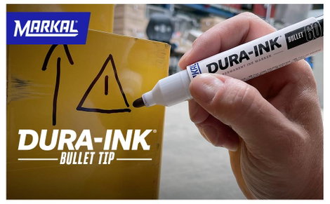 Markal DURA-INK BULLET TIP 96536 Permanent marker Fekete Vízálló: Igen 2. kép
