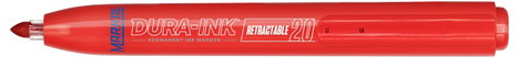 Markal DURA-INK RETRACTABLE 96575 Permanent marker Fekete Vízálló: Igen