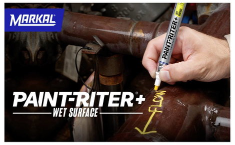 Markal PAINT-RITER+ WET SURFACE 96933 Lakk jelölő Fekete 4 mm 2. kép