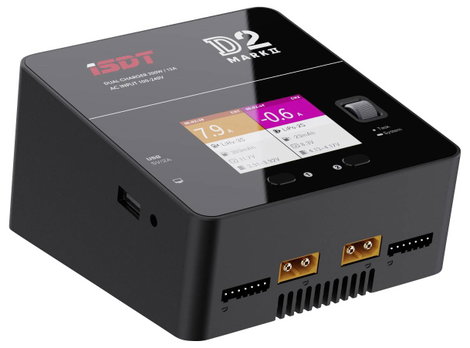 ISDT D-2 MARK2 Modell multifunkciós töltő 12 A LiPolimer, Lítiumion, LiFePO, LiHV, NiMH, NiCd, Ólom 2. kép
