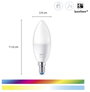 WiZ 8719514551275 LED EEK F (A - G) E14 (Ø x Ma) 39 mm x 116 mm 2 db 4. bélyegkép