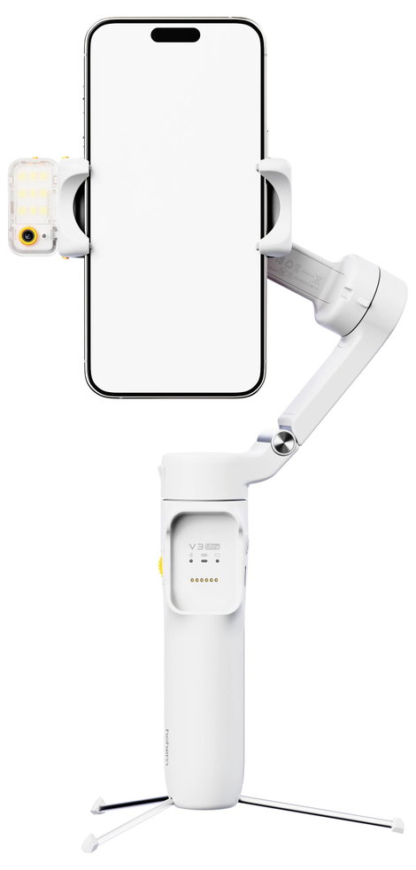 Hohem iSteady V3 Ultra WTH Elekgromos gimbal 1/4 col Fehér Bluetooth, Beépített akku, Beépített állv 2. kép