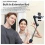 Hohem V3 BLK Elekgromos gimbal 1/4 col Fekete Bluetooth, Beépített akku, Beépített állvány, Okostele 11. bélyegkép