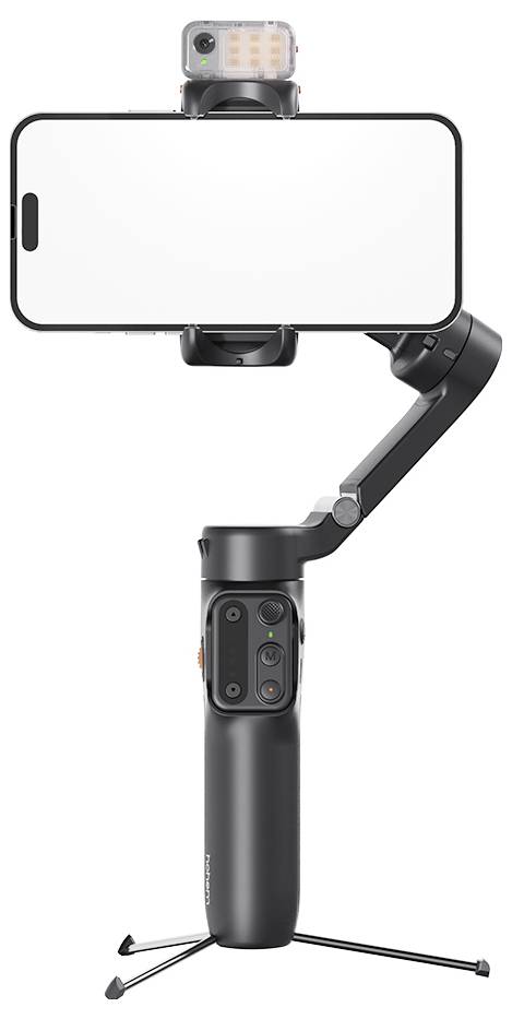 Hohem V3 BLK Elekgromos gimbal 1/4 col Fekete Bluetooth, Beépített akku, Beépített állvány, Okostele 3. kép