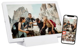 Braun Phototechnik DigiFrame 1011 WiFi mobil Digitális képkeret 25.7 cm 10.1 coll EEK: C (A - G) 128