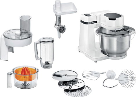 Bosch Haushalt MUMS2EW40 Konyhagép 700 W Fehér, Nemesacél