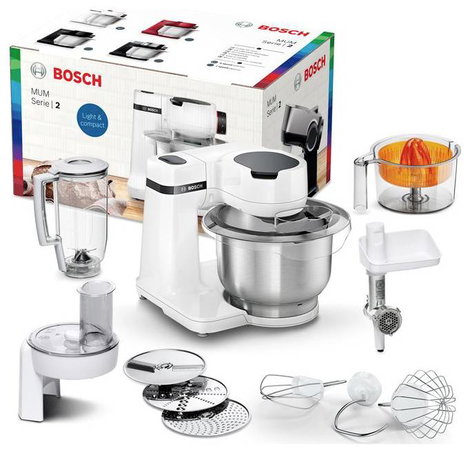 Bosch Haushalt MUMS2EW40 Konyhagép 700 W Fehér, Nemesacél 2. kép
