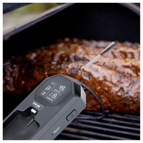 TFA Dostmann SMART BBQ KÜCHEN-CHEF 2 Grill hőmérő Gáz, Grillkocsi, Gömb, Kombinált, Mibil gáz grille 7. kép