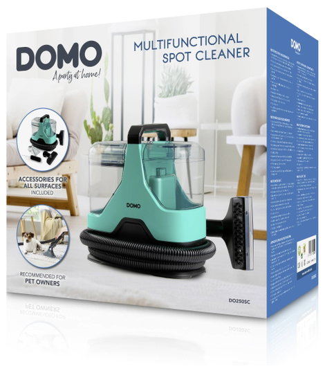 DOMO MULTIFUNKTIONALER FLECKENREINIGER Gőztisztító DO250SC 600 W Zöld 2 víztartály 19. kép