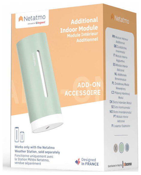 Netatmo Netatmo Zusätzliches Smartes Innenmodul (Mint) NIM-M-WW Smart beltéri modul 4. kép