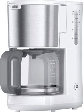 Braun KF 1500 WH Kávéfőző Fehér Kapacitás, csésze=10