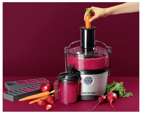 NUTRiBULLET NBJ200G Gyümölcsprés 1000 W Szürke 3. kép