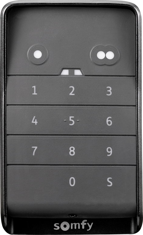 Somfy 1870929 számkódos ajtózár IP55 868.3 MHz, 868.95 MHz Fali