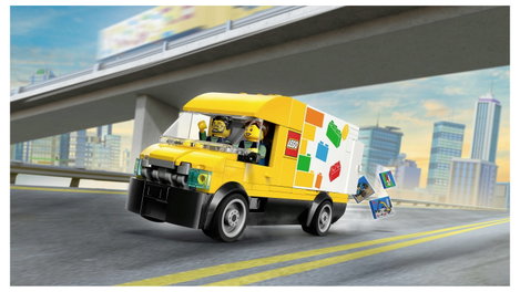 LEGO® CITY 60500 A LEGO szállító furgon (60500) építőkészlet gyerekeknek 3. kép