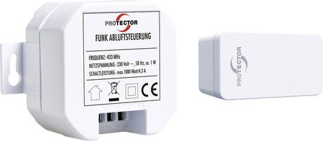 Protector Vezeték nélküli szellőzés vezérlő ASK-6020 1000 W Fehér