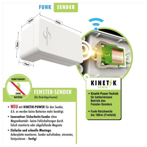 Protector Vezeték nélküli szellőzés vezérlő ASK-6020 1000 W Fehér 6. kép
