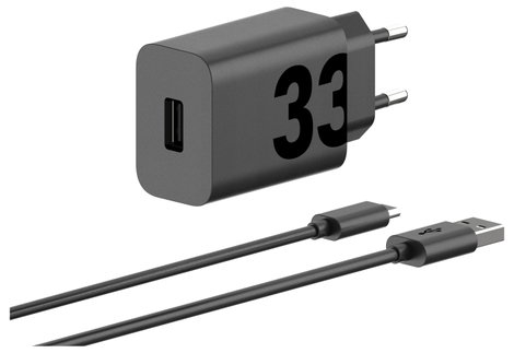 Motorola USB-s töltőkészülék 33 W 1x USB-A Power Delivery, QC 3.0 Fekete 2. kép