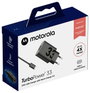 Motorola USB-s töltőkészülék 33 W 1x USB-A Power Delivery, QC 3.0 Fekete 8. bélyegkép