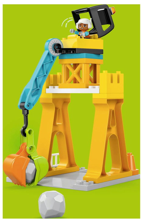 LEGO® DUPLO® 10476 Építési terület építőipari járművekkel – 3 az 1-ben készlet (10476) 3. kép