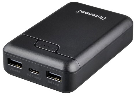 Intenso Intenso Power Bank B10000 black Powerbank 10000 mAh Lítiumion USB-A, USB-C® Fekete 2. kép