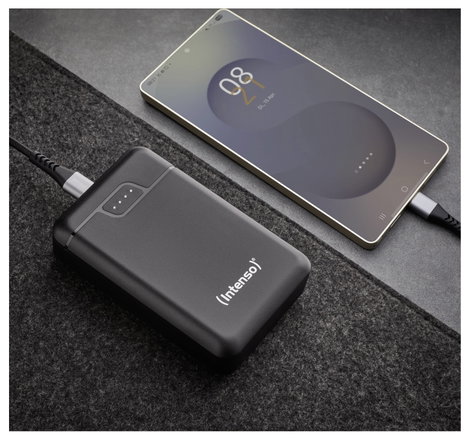 Intenso Intenso Power Bank B10000 black Powerbank 10000 mAh Lítiumion USB-A, USB-C® Fekete 8. kép