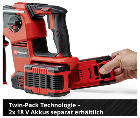 Einhell Professional TP-HD 36/30 Li BL +4 - Solo SDS-Plus-Akkus fúrókalapács 36 V 3.0 Ah Lítiumion k 11. kép