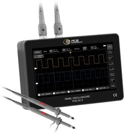 PCE Instruments PCE-OC 6 Digitális oszcilloszkóp 100 MHz 1 GSa/mp 30 kpts 240000 bit Kézi készülék 1