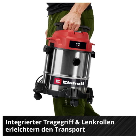 Einhell TC-VC 1240 S 2347400 Nedves-/száraz porszívó 12 l 5. kép