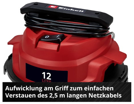 Einhell TC-VC 1240 S 2347400 Nedves-/száraz porszívó 12 l 8. kép