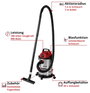Einhell TC-VC 2045 S 2347410 Nedves-/száraz porszívó 20 l 3. bélyegkép
