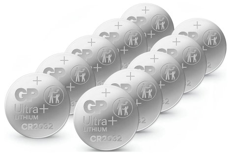 GP Gombelem CR 2032 3 V 10 db 240 mAh Li-MnO2 GP Ultra Plus Batterie Lithium Knopfzelle CR2032 10 St 2. kép