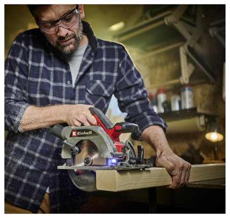 Einhell TE-CS 18/165-2 Li - Solo Akkus kézi körfűrész Vágási mélység max. (90°) 57 mm akku nélkül, t 3. kép