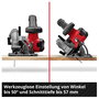 Einhell TE-CS 18/165-2 Li - Solo Akkus kézi körfűrész Vágási mélység max. (90°) 57 mm akku nélkül, t 8. bélyegkép