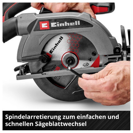 Einhell TE-CS 18/165-2 Li - Solo Akkus kézi körfűrész Vágási mélység max. (90°) 57 mm akku nélkül, t 9. kép