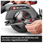 Einhell TE-CS 18/165-2 Li - Solo Akkus kézi körfűrész Vágási mélység max. (90°) 57 mm akku nélkül, t 9. bélyegkép