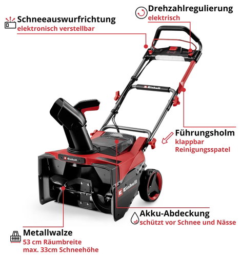 Einhell Professional 3417021 Hómaró Akku 53 cm 3. kép