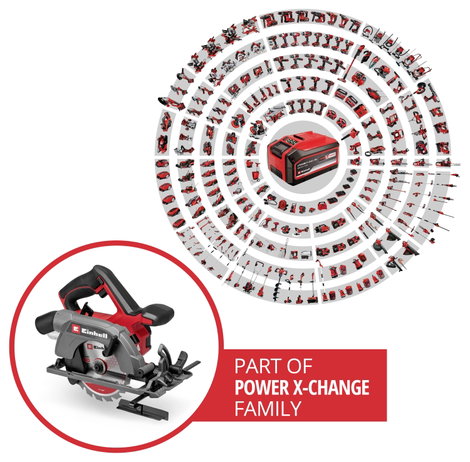 Einhell TE-CS 18/150-2 Li - Solo Akkus kézi körfűrész Vágási mélység max. (90°) 49 mm 18 V 2. kép