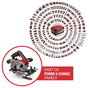 Einhell TE-CS 18/150-2 Li - Solo Akkus kézi körfűrész Vágási mélység max. (90°) 49 mm 18 V 2. bélyegkép
