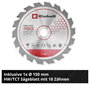 Einhell TE-CS 18/150-2 Li - Solo Akkus kézi körfűrész Vágási mélység max. (90°) 49 mm 18 V 6. bélyegkép