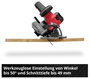 Einhell TE-CS 18/150-2 Li - Solo Akkus kézi körfűrész Vágási mélység max. (90°) 49 mm 18 V 9. bélyegkép
