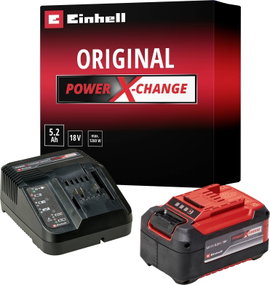 Einhell 4512147 PXC-Starter-Kit Szerszámakku és töltő 18 V 5.2 Ah Lítiumion