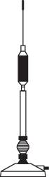Mágneses talpú antenna, CBM 108 2. kép