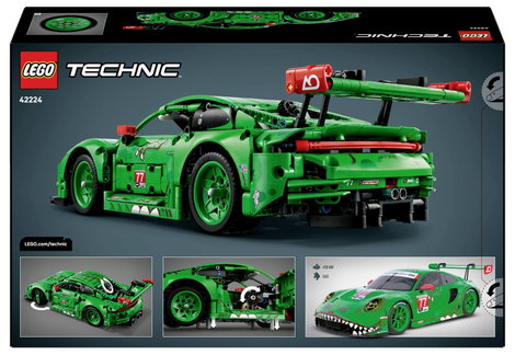 LEGO® TECHNIC 42224 Porsche 911 GT3 R REXY AO versenyautó (42224) 8. kép