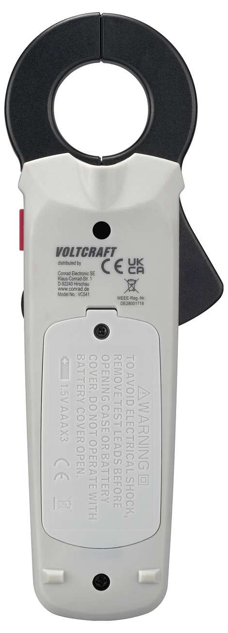 VOLTCRAFT VC541 Lakatfogó digitális CAT III 600 V Kijelző (digitek): 2000 3. kép