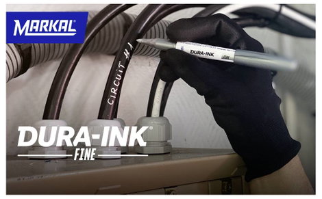 Markal DURA-INK FINE 96023 Permanent marker Fekete Vízálló: Igen 2. kép