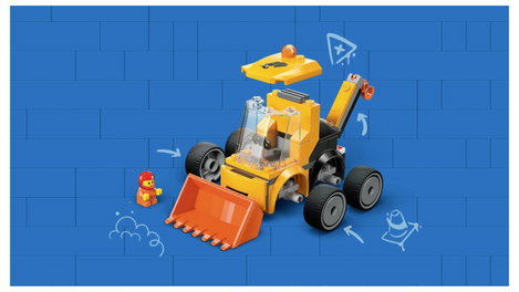LEGO® CITY 60483 Klassz versenyzők – Kerekes homlokrakodó (60483) Építőkészlet 4. kép