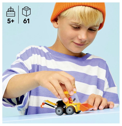 LEGO® CITY 60483 Klassz versenyzők – Kerekes homlokrakodó (60483) Építőkészlet 6. kép